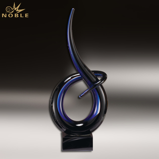 New Design Art Glass Hand Blown Glass Trophy