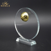 Custom Crystal Soccer Trophy