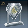 Desktop Gifts Colored Custom Crystal Clock
