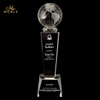 3D Laser Engraved Crystal Earth Globe Trophy 
