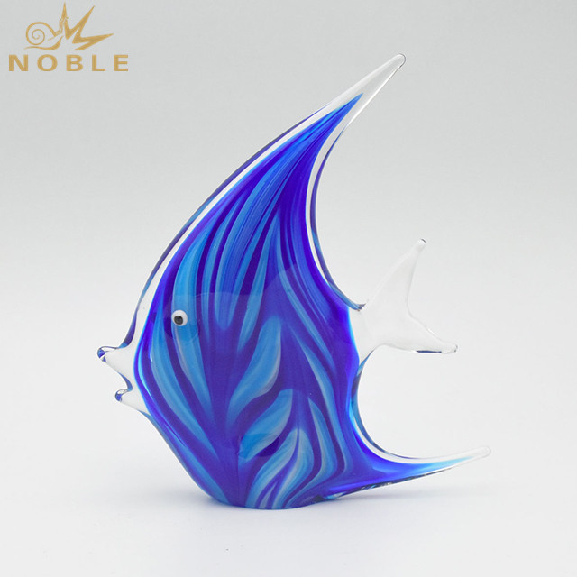 Hand Blown Sea Fish Art Glass Animal As Birthday Gifts