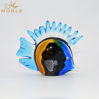 Hand Blown Cute Fish Art Glass Animal As Souvenir Gifts