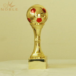 Red Colored Soccer Gold Trophy Cup