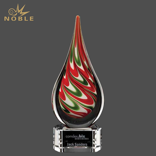 Landmark Swirl Art Glass Award