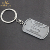 Custom Engraved Logo Metal Keychain