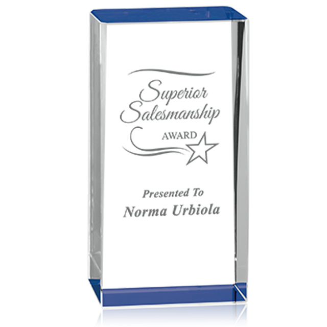 Blue Color Acrylic Block 