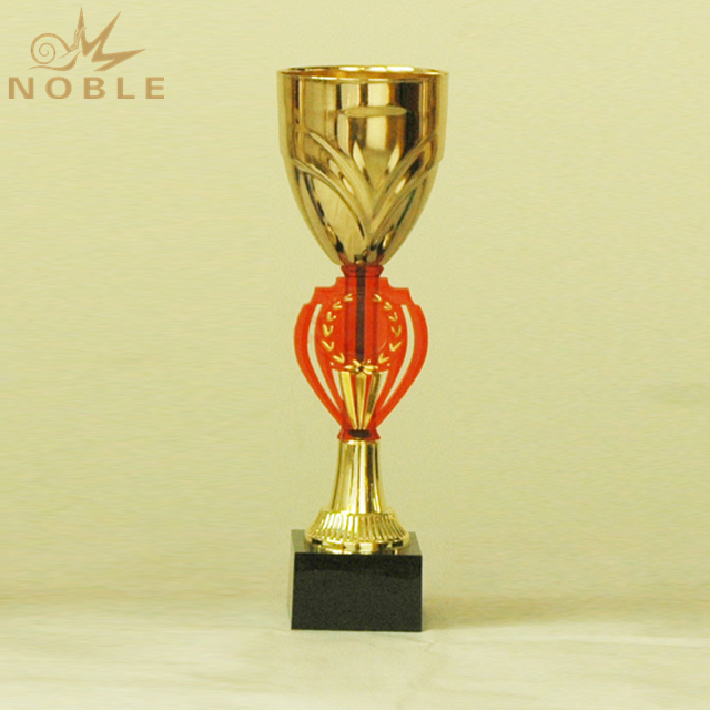 Custom Red Gold Metal Trophy Parts