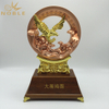 Round China Traditional Eagle Metal Home Decoration