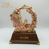 New Fashion Fish Metal Trophy with Wooden Base