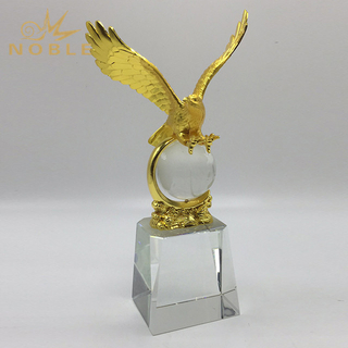 Decorative Gold Metal Eagle Trophy 