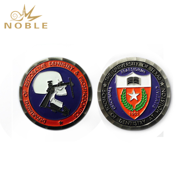 Unique Design Round Silver Metal Coin