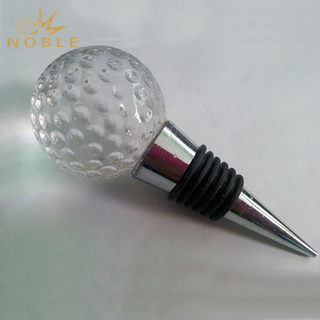 Custom Crystal Golf Wine Bottle Stopper 