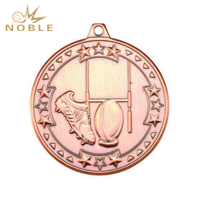 Metal Bronze Rugby Medal