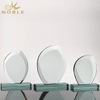 Oval Glass Trophy With Base