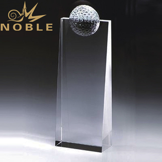 Custom Golf Trophy Crystal Wedge