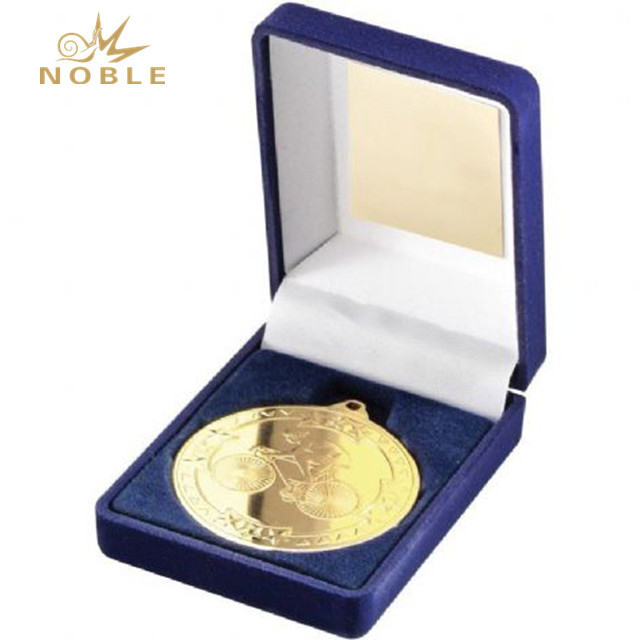 Gold Bicycle Sports Custom Design Medal