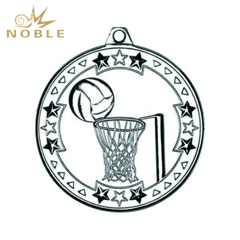 Netball 'Tri Star' Medal - Silver 2in