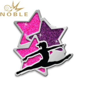 Custom Dance Glitter Lapel Pins 