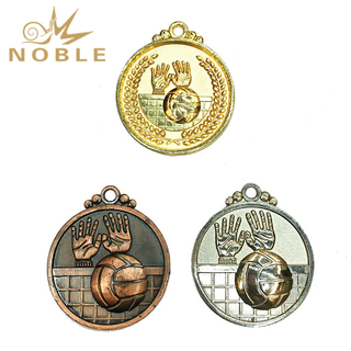 2019 Metal Gold Silver Bronze Sports Volleyball Medal
