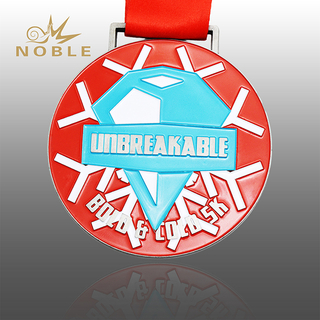 Unique Design Red Blue Metal Medal
