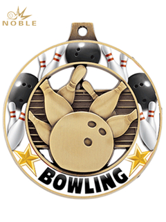 Customized Metal Bowling Medal