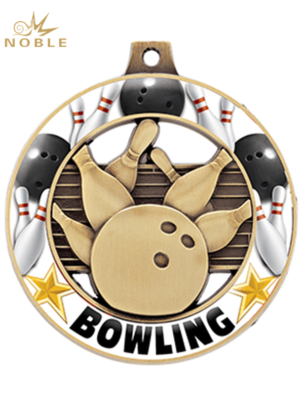 Customized Metal Bowling Medal