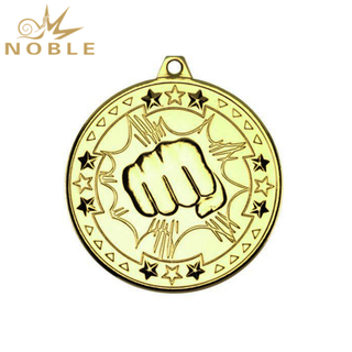 Metal Gold Boxing Medal