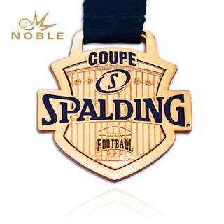 Bronze Color Football Medal