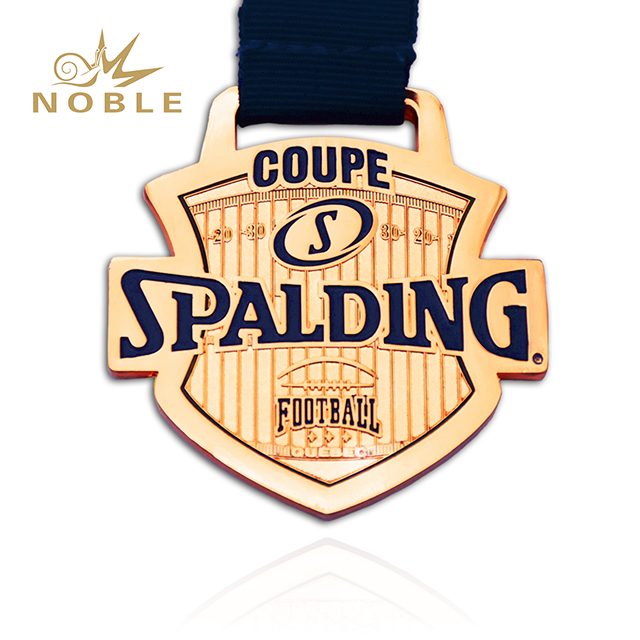 Bronze Color Football Medal