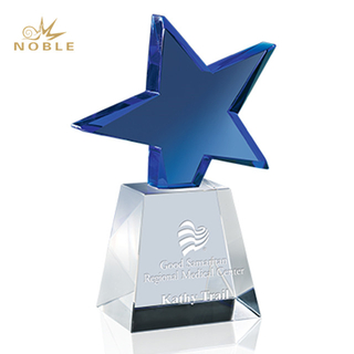Blue Crystal Star Trophy Award