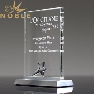 Glass Star Plaque Award