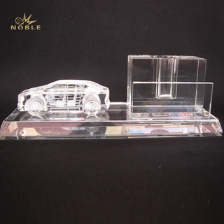 Custom Made Crystal Truck as Pen Holder Set