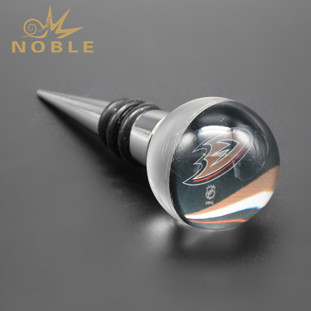 2018 Wholesale Custom Resin Metal Bottle Wine Stopper