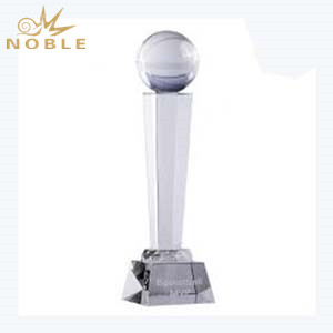 Hot Wholesale Crystal Basketball Trophy