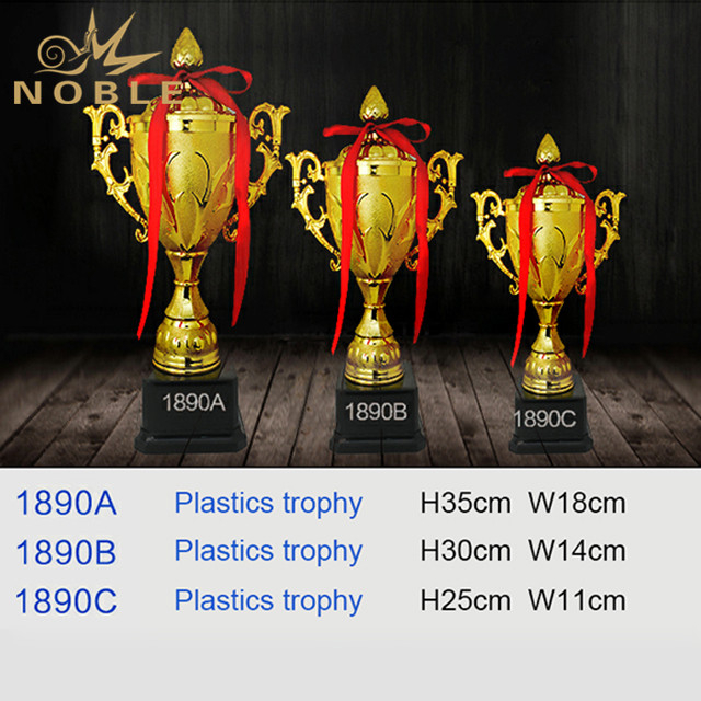 Sports Gold Plastic Trophy Cup with Black Base