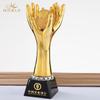 Custom Gold Plated Resin Hands Trophy