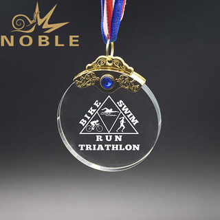 Custom Crystal Sports Medal