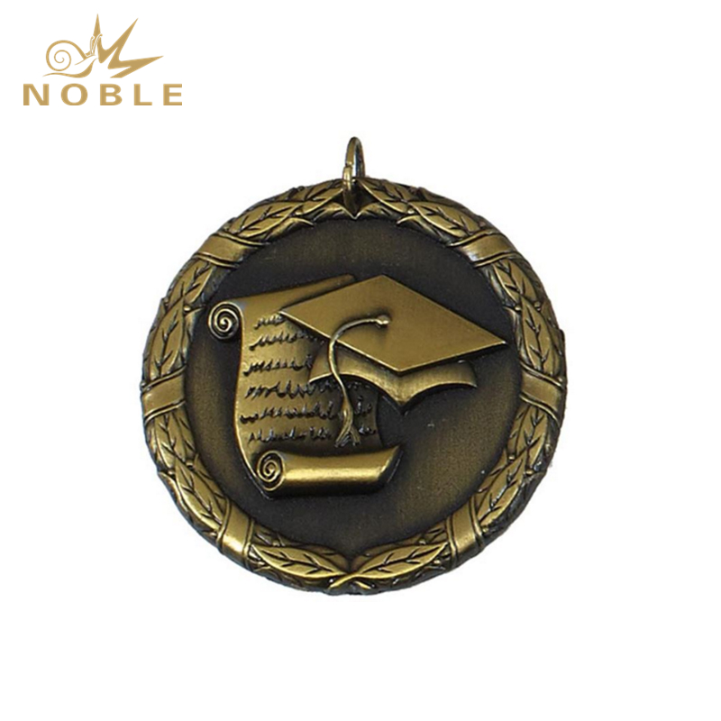 941---040 Gold Laurel Wreath Academic Medal 50mm