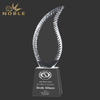 Clear Blank Iced Harmony Crystal Flame Award