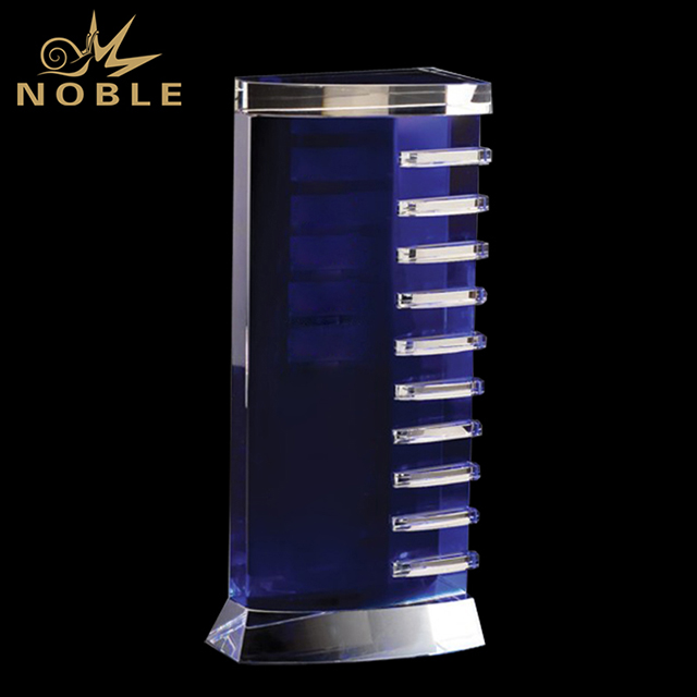 675---020 T-WFEM412-HR Blue Crystal Element Award