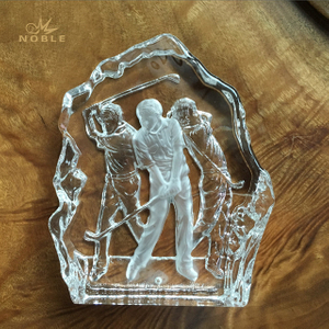 Engraved Crystal Golf Sports Gifts Icerberg Award