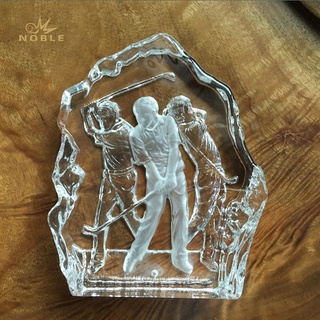 Engraved Crystal Golf Sports Gifts Icerberg Award
