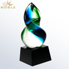 Renaissance Award Art Hand Blown Glass Trophy 