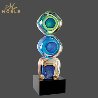 Colorful Melting Cubes Artglass Award