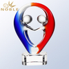 Sports Award Art Hand Blown Glass Trophy 