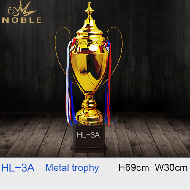 Large Gold Metal Trophy Cup 