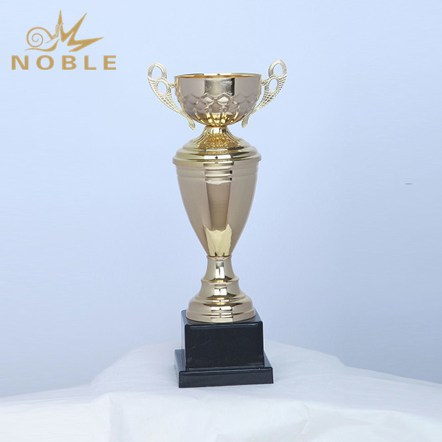 Big Metal Trophy Cup with Black Base