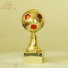 Small Red Colored Soccer Trophy Cup