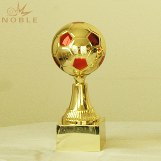 Small Red Colored Soccer Trophy Cup