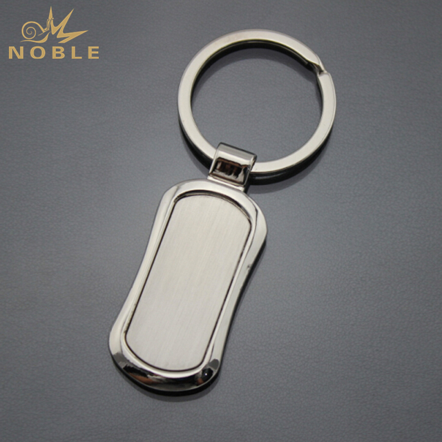Custom Blank Silver Metal Keychain